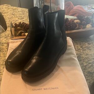 Stuart Weitzman Black Ankle Boots Size 12